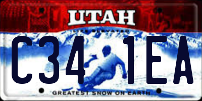 UT license plate C341EA