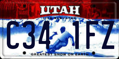 UT license plate C341FZ