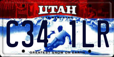 UT license plate C341LR