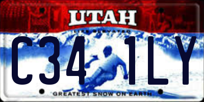 UT license plate C341LY