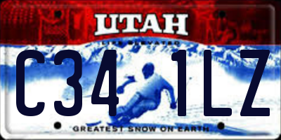UT license plate C341LZ
