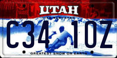 UT license plate C341OZ