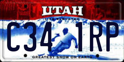 UT license plate C341RP