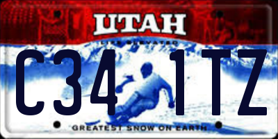 UT license plate C341TZ