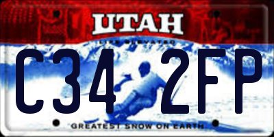 UT license plate C342FP