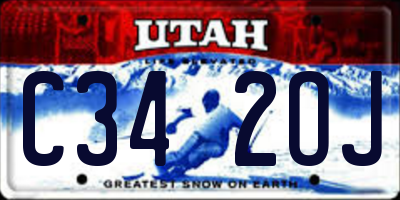 UT license plate C342OJ