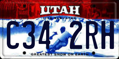 UT license plate C342RH