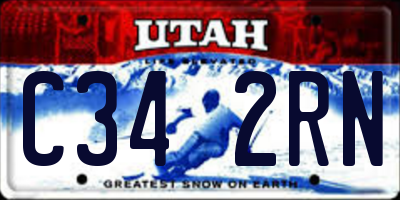 UT license plate C342RN