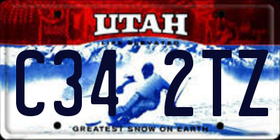 UT license plate C342TZ