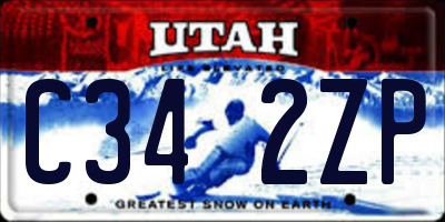 UT license plate C342ZP