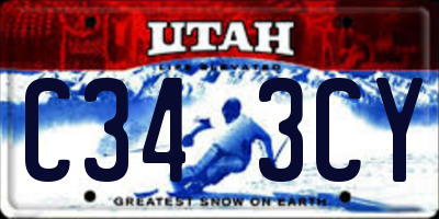 UT license plate C343CY