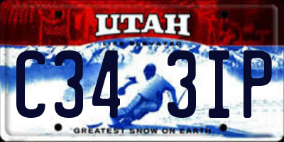 UT license plate C343IP