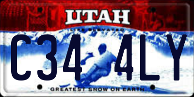 UT license plate C344LY