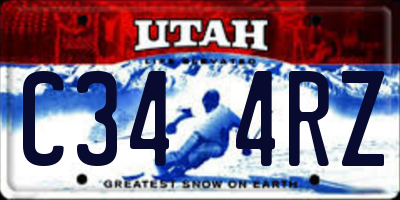 UT license plate C344RZ