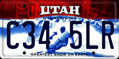 UT license plate C345LR