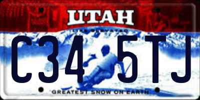 UT license plate C345TJ