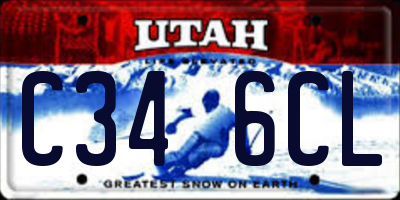 UT license plate C346CL