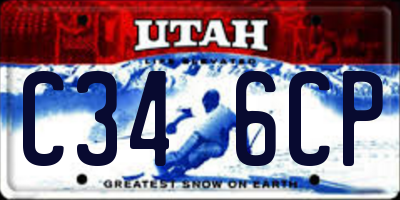 UT license plate C346CP