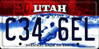 UT license plate C346EL