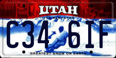 UT license plate C346IF