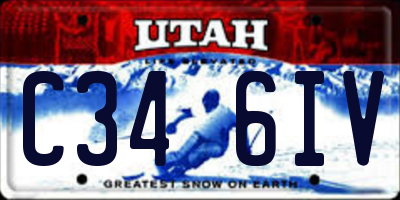 UT license plate C346IV
