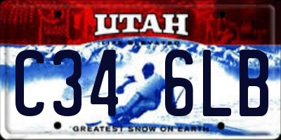 UT license plate C346LB