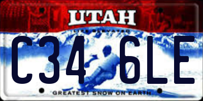 UT license plate C346LE