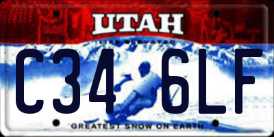 UT license plate C346LF