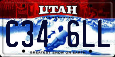 UT license plate C346LL
