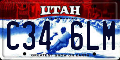 UT license plate C346LM