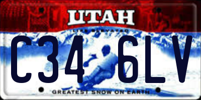 UT license plate C346LV