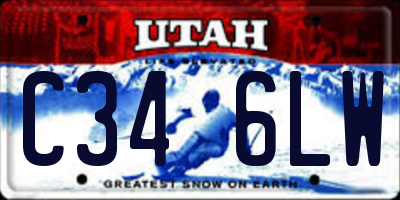 UT license plate C346LW