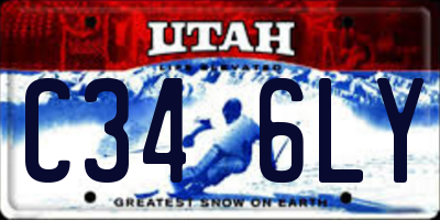 UT license plate C346LY