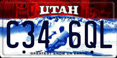 UT license plate C346QL