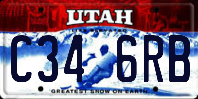 UT license plate C346RB