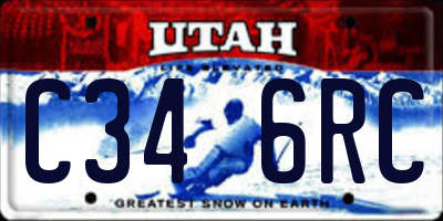 UT license plate C346RC