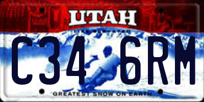 UT license plate C346RM