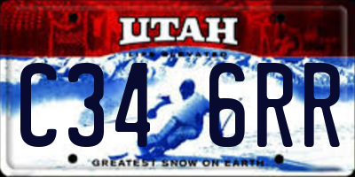 UT license plate C346RR