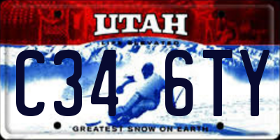 UT license plate C346TY