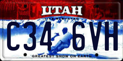 UT license plate C346VH