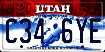 UT license plate C346YE