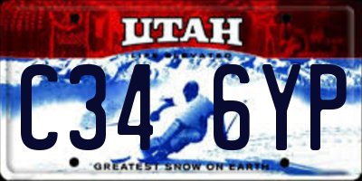 UT license plate C346YP