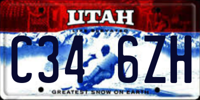 UT license plate C346ZH
