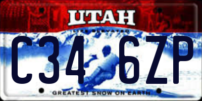 UT license plate C346ZP