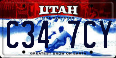 UT license plate C347CY