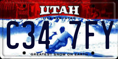 UT license plate C347FY