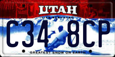 UT license plate C348CP