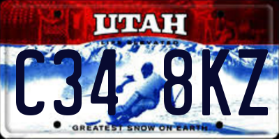UT license plate C348KZ