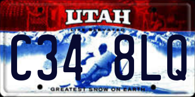 UT license plate C348LQ