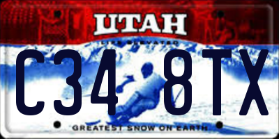 UT license plate C348TX